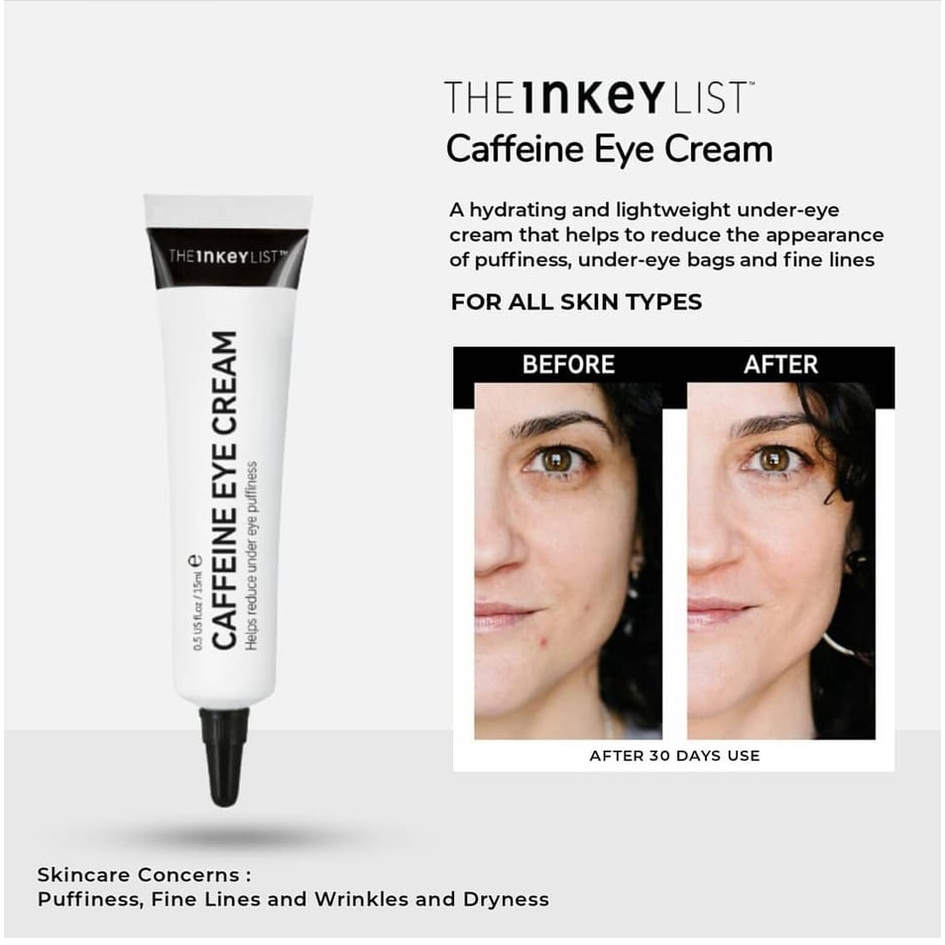 THE INKEY LIST Caffeine Eye Cream 15ml