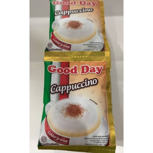 

kopi good day capucino 1 renteng isi 10pcs
