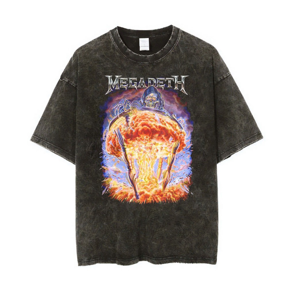 Megadeth Vintage Style Washed Shirt