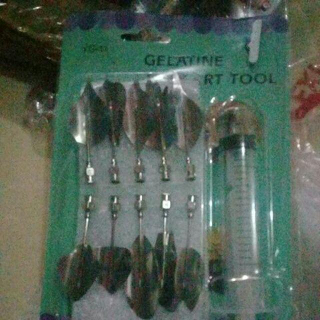 Jelly Art Tools Set / Suntikan Gelatin Penghias Puding 3d