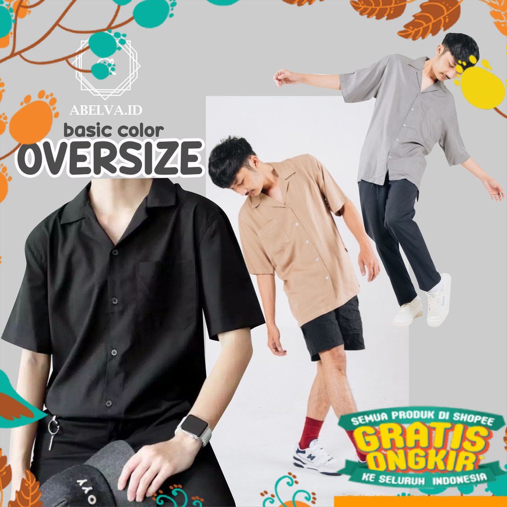 Besar JUmbo 17agustus merdeka / KEMEJA OVERSIZE PRIA KEMEJA POLOS PRIA KEMEJA PENDEK POLOS PRIA KEME
