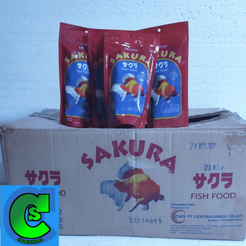 Pakan ikan sakura 100gr / pelet ikan sakura 100gr