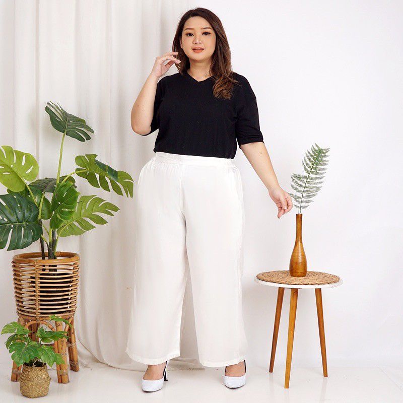 CELANA KULOT SCUBA PREMIUM JUMBO XXL PINGGANG FULL KARET