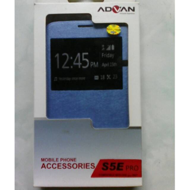 Flip cover case advan s5e pro original