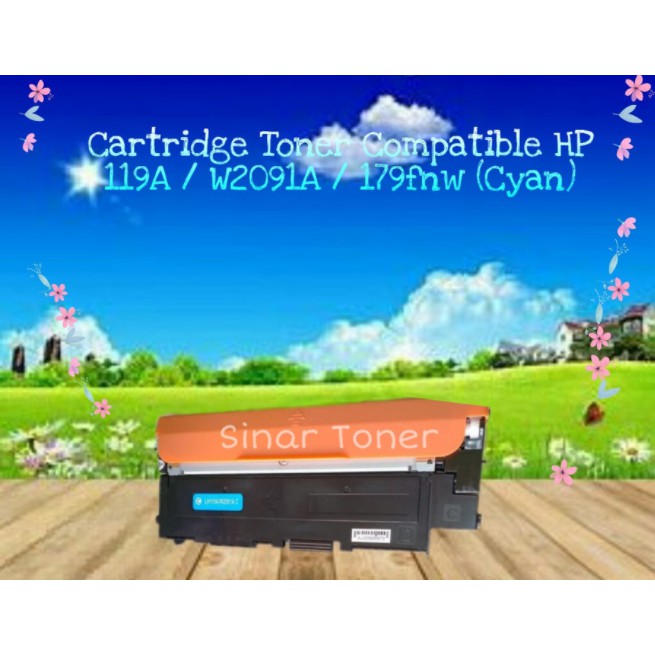 Cartridge Toner Compatible Plus chip HP 119A - Printer  Color Laser 150a plus chip 150nw MFP 178nw 179nw 179fnw 179fwg W2090A W2091A W2092A W2093A