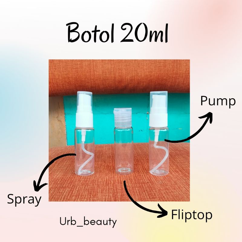 BOTOL SHARE 20ML SPRAY FLIPTOP PUMP COCOK UNTUK BEPERGIAN TRAVELING MUDIK