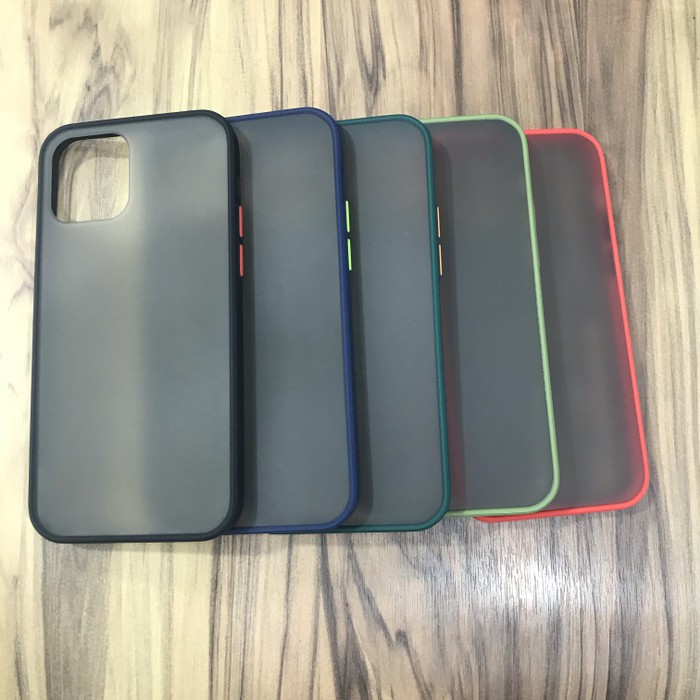 IPHONE 12/12 PRO 6.1 BUMPER SMOKE CASE PERFECT FIT ANTI PECAH