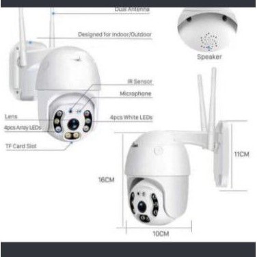 Ip camera wifi outdoor 5mp 1080p ptz speed dome double light