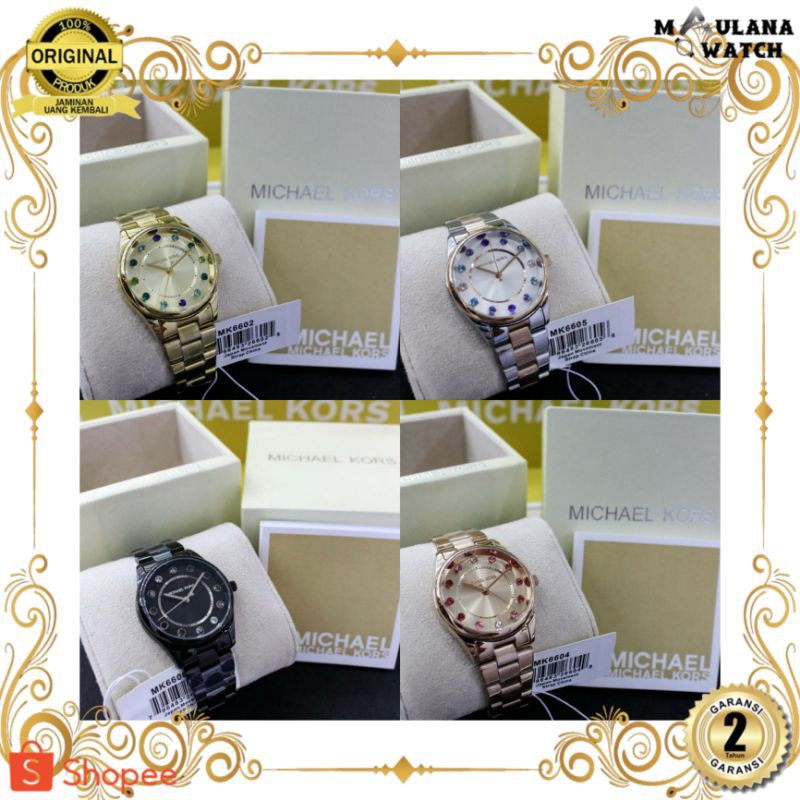 JAM TANGAN PRIA WANITA | RANTAI | KULIT | KARET | MURAH | WANITA MICHAEL KORS COLLETTE MK6602 MK6605