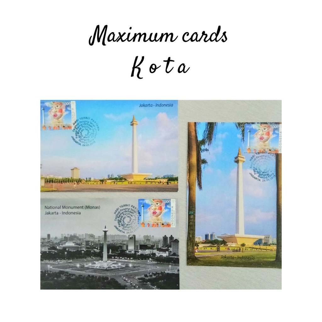 

MC- Maximum Card Landmark Kota Jakarta Bandung Kartu pos kartupos / Landmark / Icon City Maximum Postcard