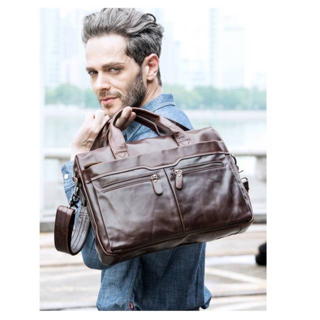 Tas Selempang Pria - Kulit Sapi Asli (ELITE by Napoleon)