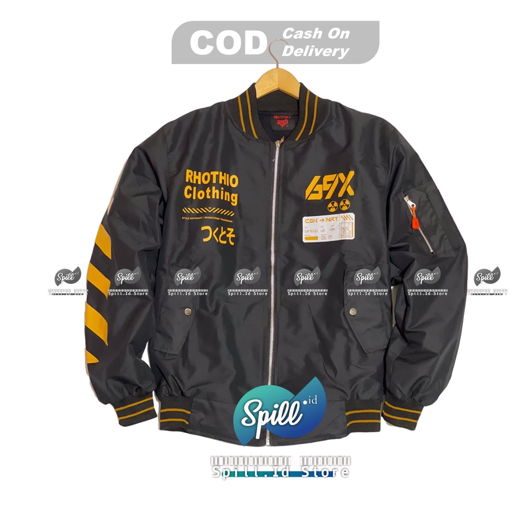 JAKET PRIA MODEL TERBAIK ROTHIO BOMBER 2022 SABLON TERBARU PREMIUM QUALITY- SPILL ID