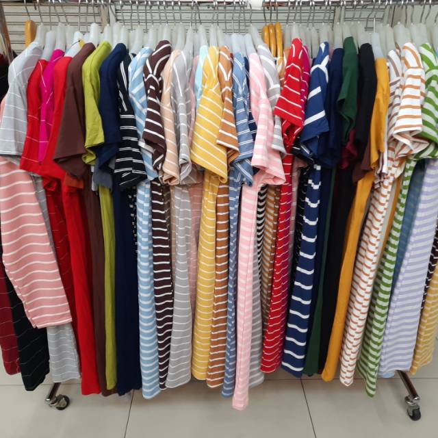 Kaos daster warna polos