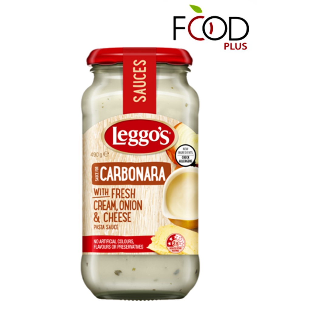 

Leggos Carbonara with Fresh Cream, Onion & Cheese Pasta Sauce 490 gr