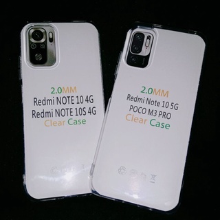 xiaomi redmi note 10 4gnote 10 5gnote 10s 4gpoco m3 pro case jelly premium soft case bening transparan