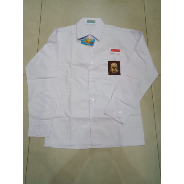 Seragam SMP/SMA/SMK Baju putih dan coklat panjang