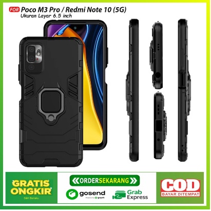 H8 Case Xiaomi Redmi Note 10 5G Poco M3 Pro Autofocus Softcase Magnetic Ring