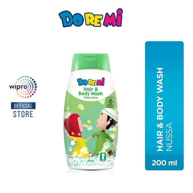 Doremi Nussa Hair & Body Wash Moisturizing 200ml - Sabun Mandi Cair