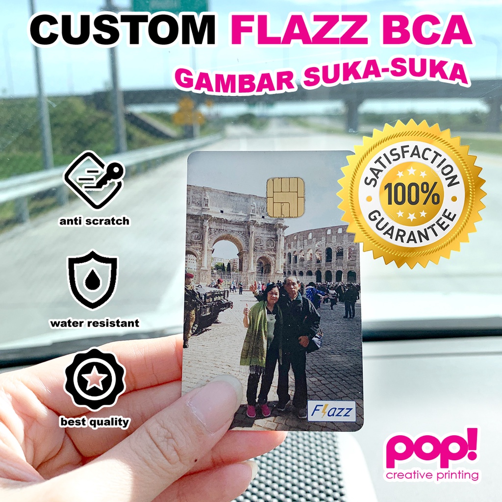 CUSTOM EMONEY flazz bca gen 2 BRIZZI BNI high quality UV print kartu komunitas id card member