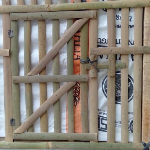 ☺ Kandang Ayam Bambu / Kandang Rakit Bambu Segiempat Kotak ➹