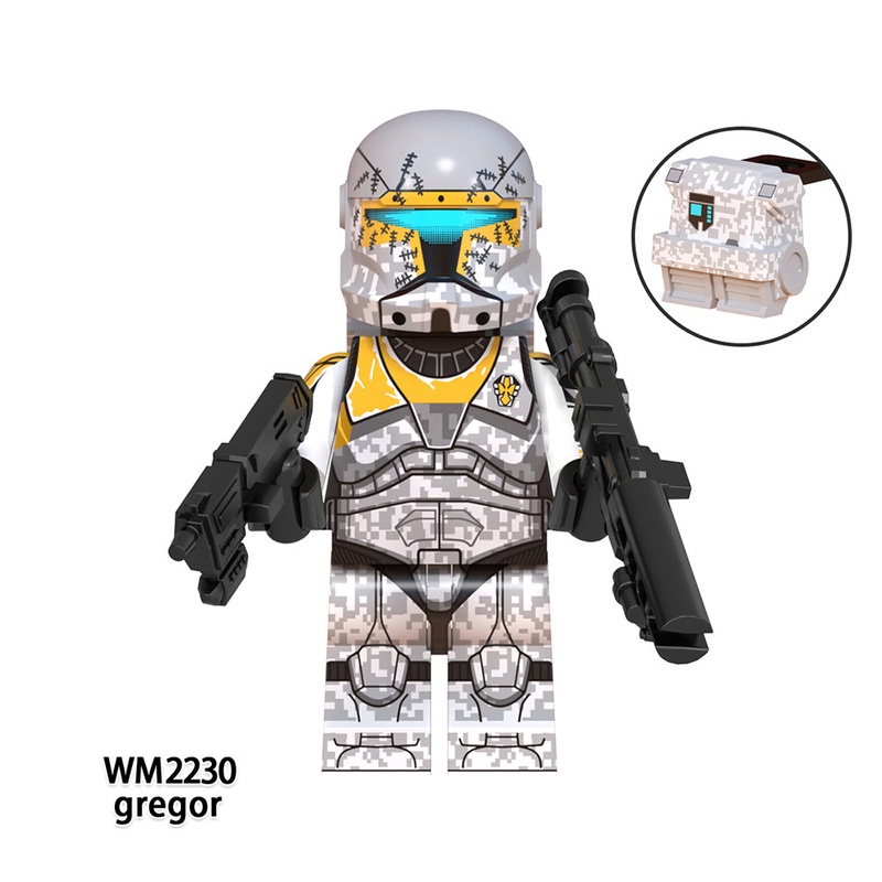 Mainan Action Figure Mini Republic Commando Gregor Omega Squad Fixer Scorch Sev Untuk Koleksi WM6124