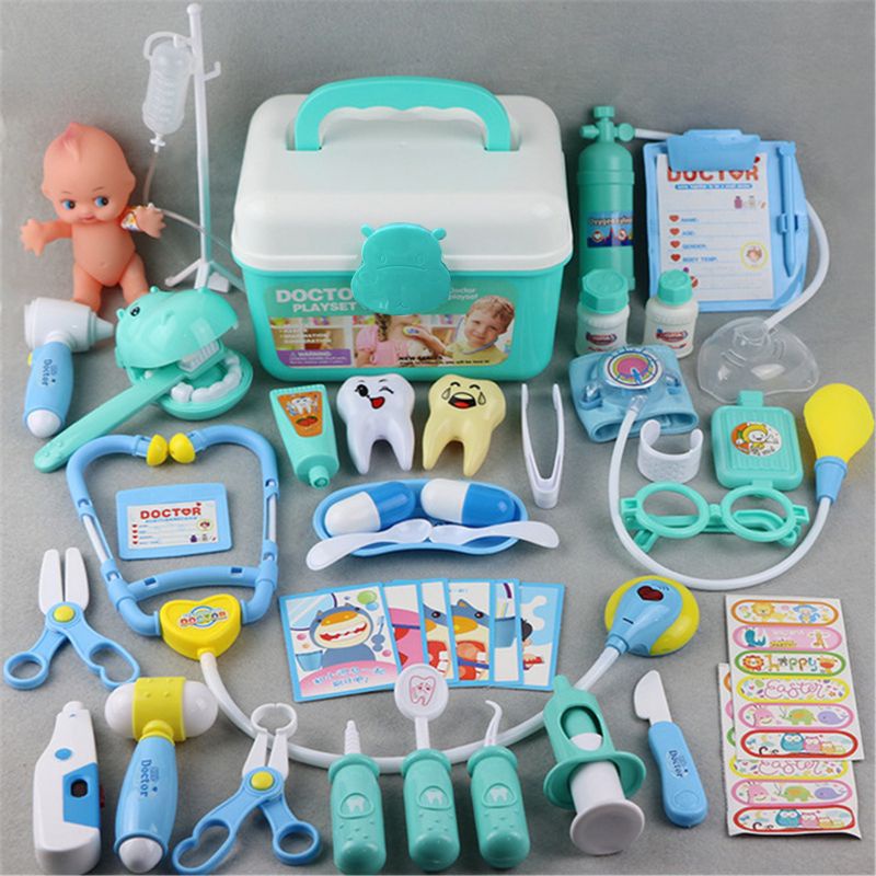 Mary Mini Portable Medical Set Doctor Game Untuk Bermain Mainan Edukasi Meja Permainan Terbaik