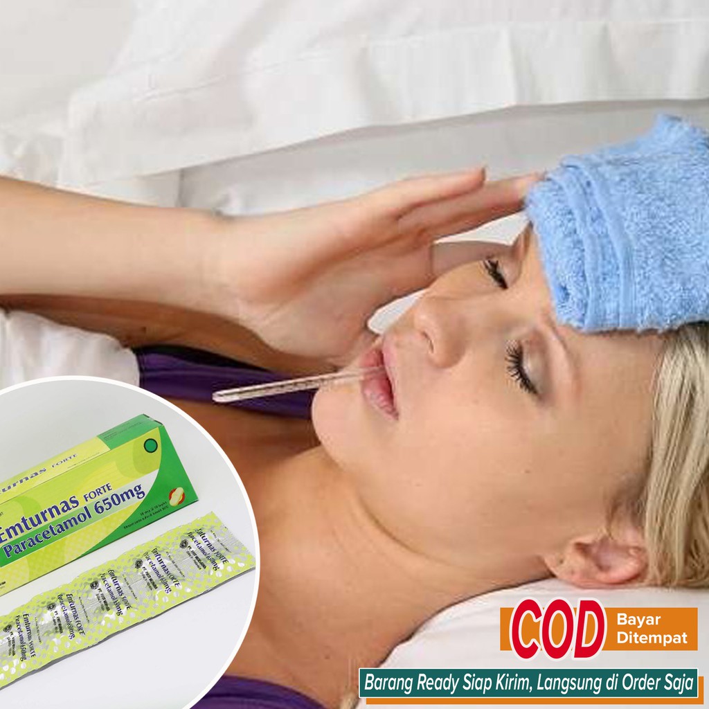 Obat Panas Demam Tinggi Mriyang Nyeri Sakit Gigi Pusing Sakit Kepala AMPUH ~ Emturnas forte tablet