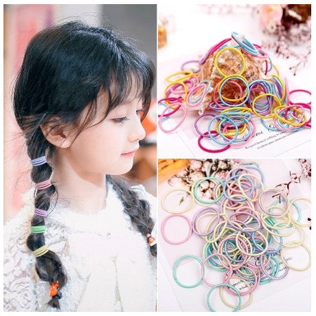 Karet Rambut Macaron Pouch Murah