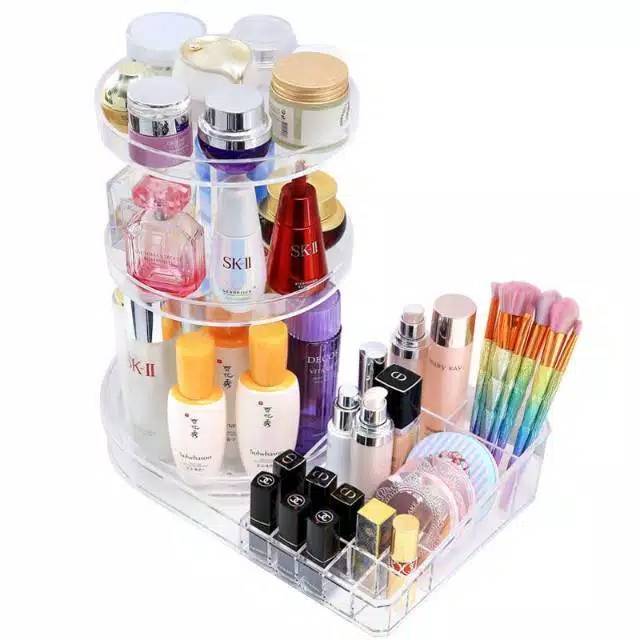 

Acrylic box cosmetic box rotating