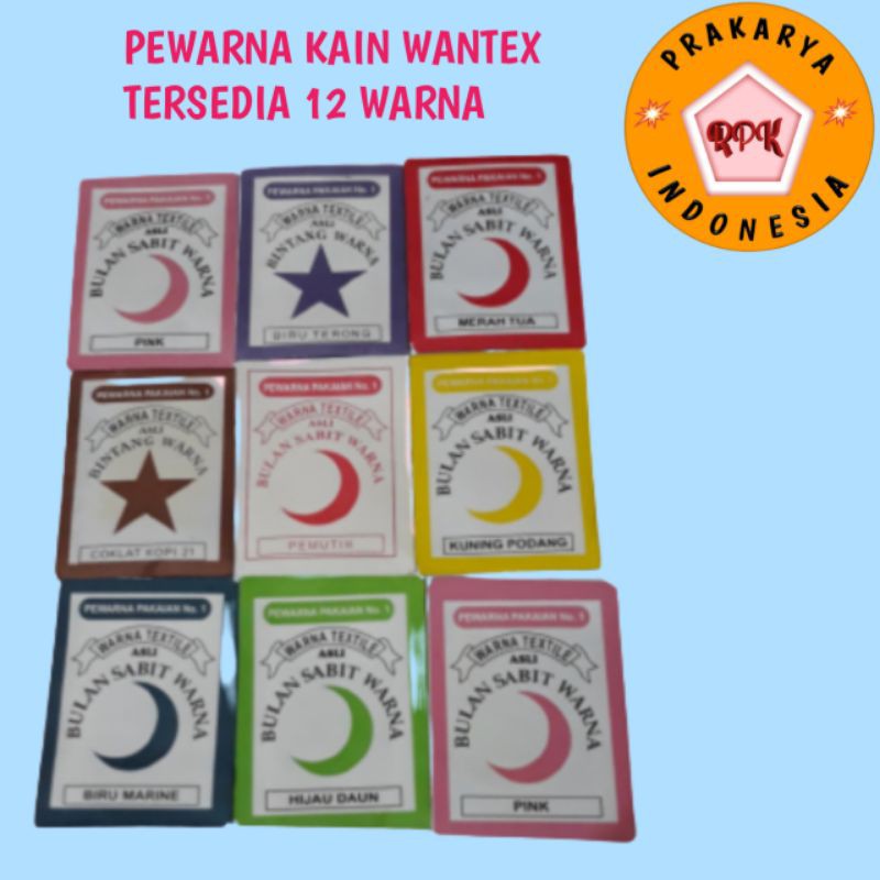 

pewarna tie dye shibori wantex tekstil pakaian