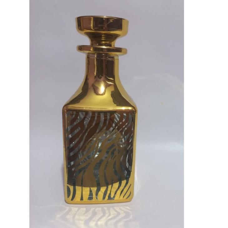 1PCS BOTOL JIN 150 ML MOTIF EMAS BOTOL BIBIT PARFUM UNIK ANTIK ARAB  PERBIJI GROSIR. KUALITAS  TIDAK