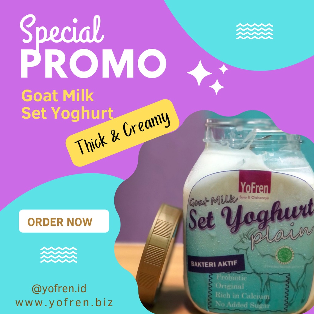 

SET YOGHURT SUSU KAMBING (400 ml)