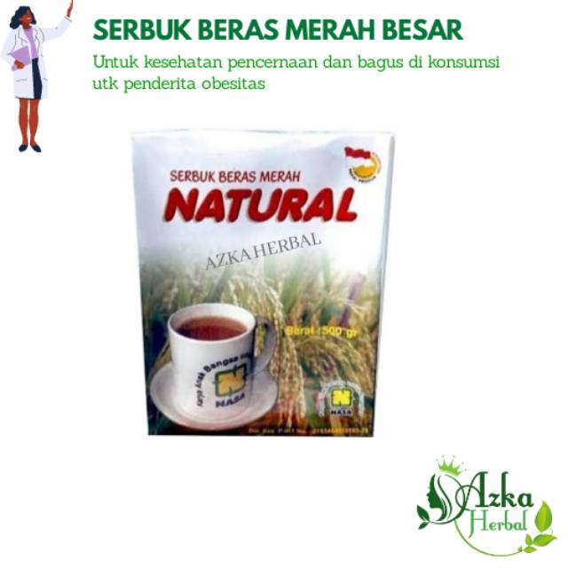 

SBMNB/Serbuk Beras Merah NATURAL Besar 500 gram NASA//AZKA HERBAL