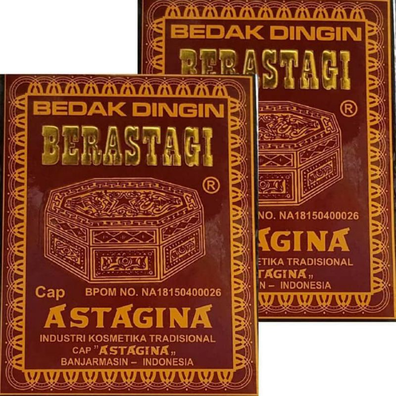 Bedak Dingin/Bedak Dingin Berastagi Cap Astagina BPOM