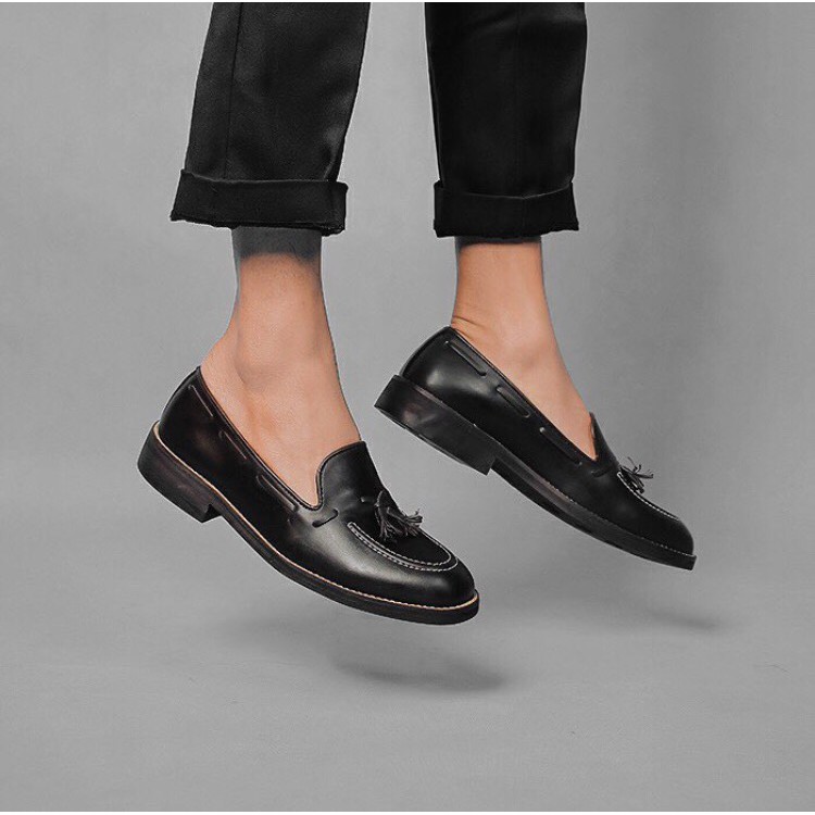 Sepatu Loafer Pria Adam Tassel Black Shopee Indonesia Sepatu Loafer Pria Adam Tassel Black Shopee Indonesia