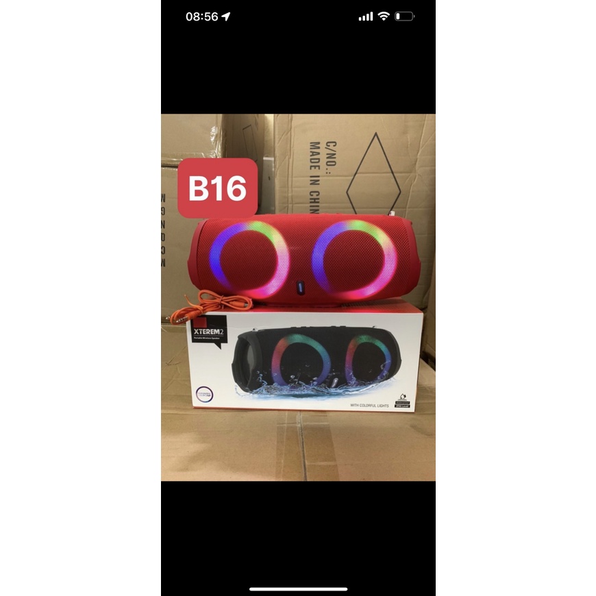 Speaker Bluetooth Xterem2 B16 Extra Bass RGB LED Speker TWS XTEREM SPEAKER PORTABLE SPEAKER MUSIC BOX BLUETOOTH
