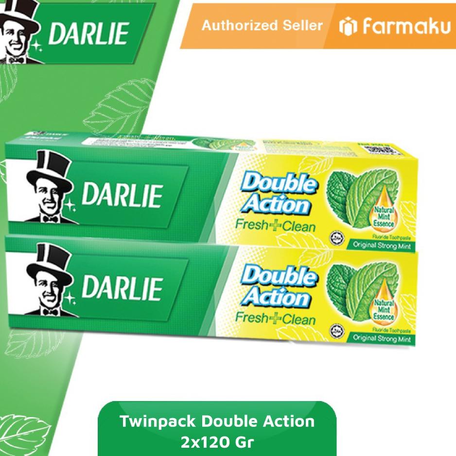 Twin Pack Darlie Double Action Mint P Gigi 120 g U0V5