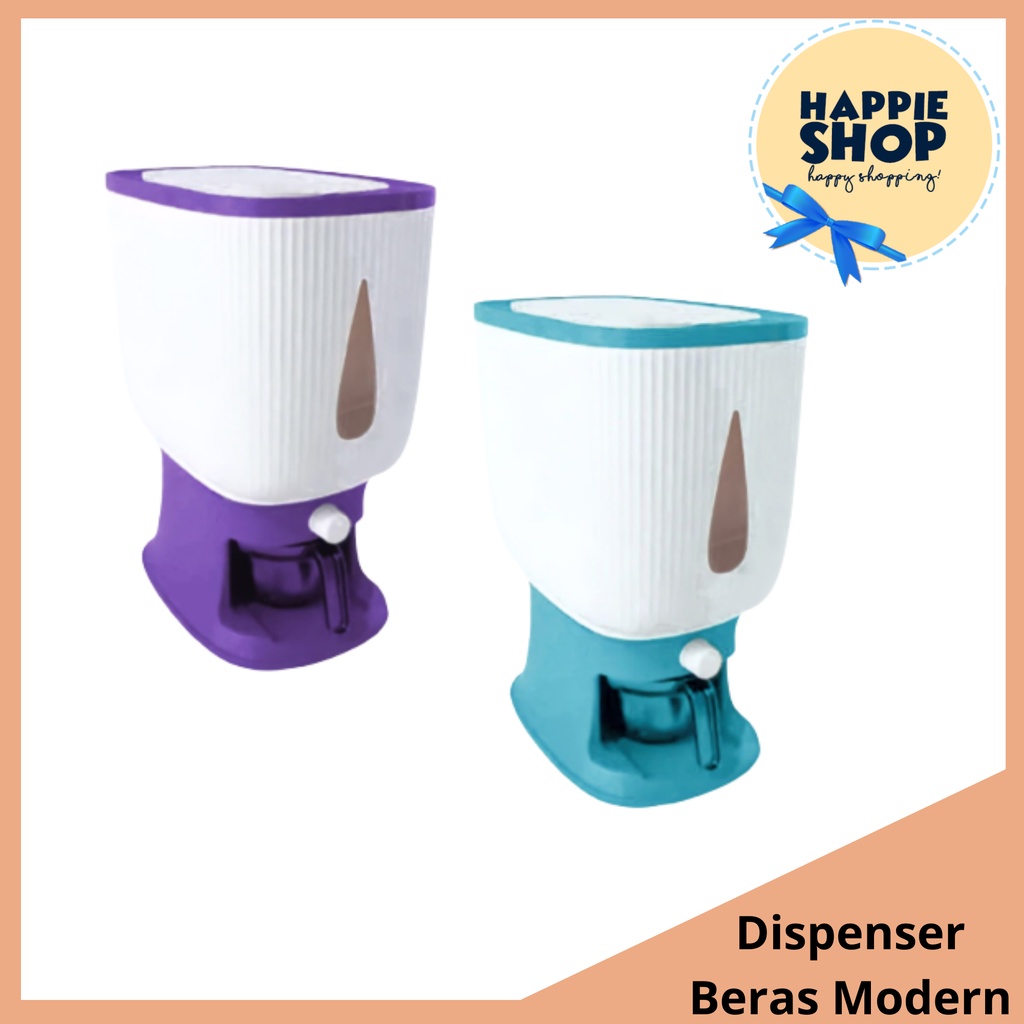 Dispenser Beras ALL Modern 10kg Tempat Penyimpanan Dispenser Otomatis FoodGrade kacang Biji Bijian Multifungsi