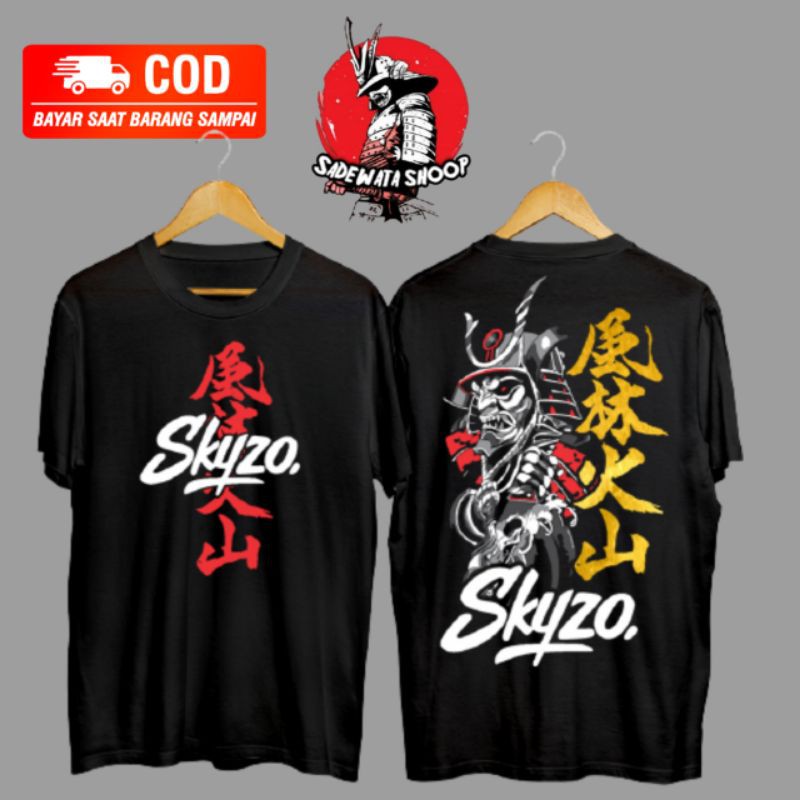 kaos distro pria skyzo babygang / baju distro samurai jepang