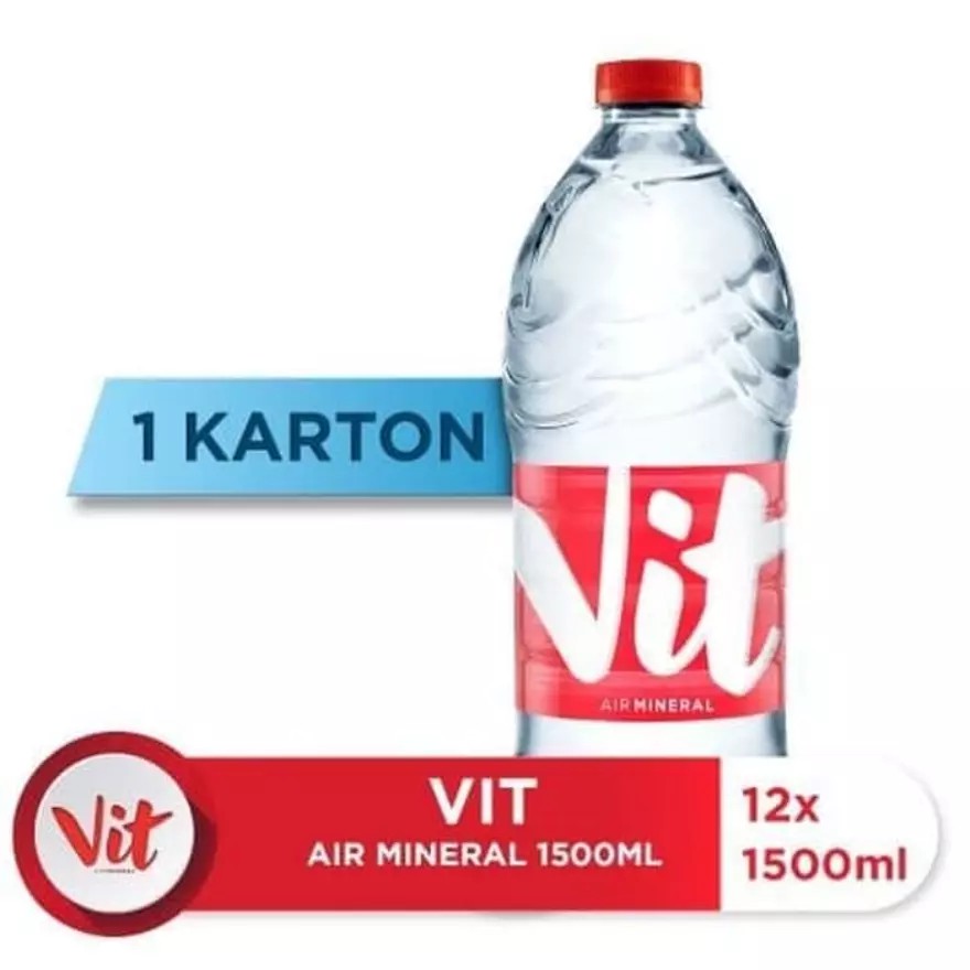 

Vit 1500 / 1500ml Air Minum Kemasan Botol Besar / Gede