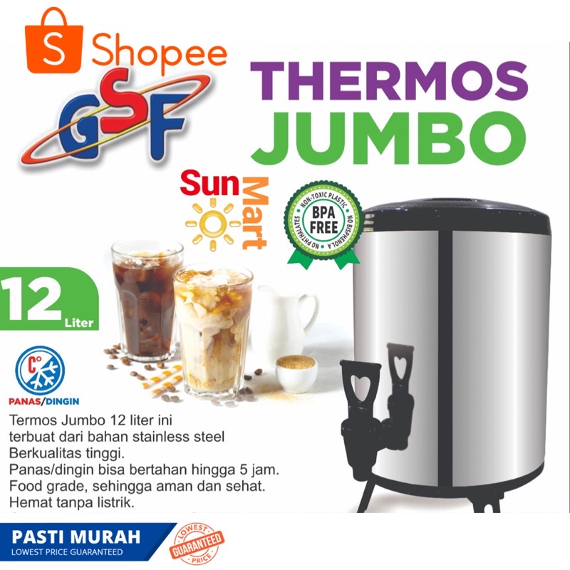 Water Jug MilkTea Bucket GSF Thermos Jumbo Dispenser Subron