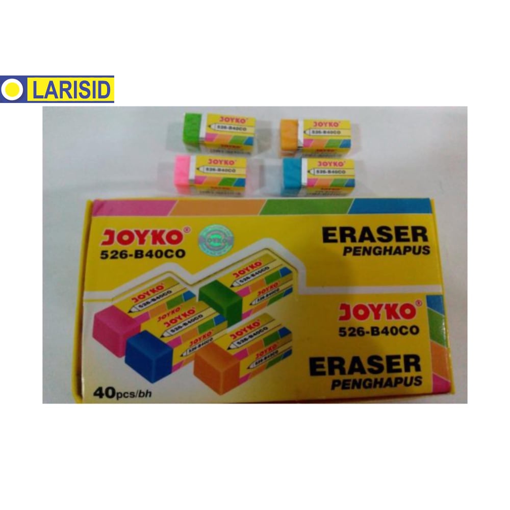 

PENGHAPUS ERASER JOYKO 526 B40 CO 4 WARNA