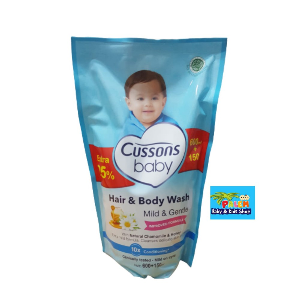 Cussons Baby Hair&amp;Body wash mild gentle 600+150ml 1608