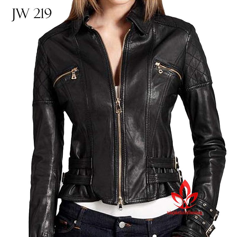 (COD) Jaket Kulit Semi Super Wanita Fashion Premium Anak Muda - JW 219