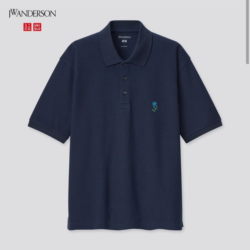 POLO SHIRT UNIQLO X JW ANDERSON ORIGINAL / KAOS POLO PRIA UNIQLO OVERSIZED