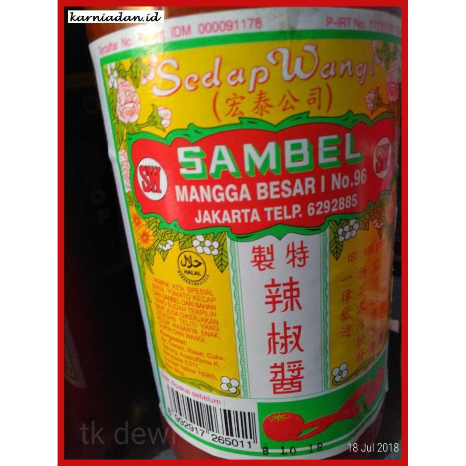 

Aneka-Sambal- Sambal Mangga Besar Sedap Wangi 630 Ml -Pedeeeeeezzzzzzz.