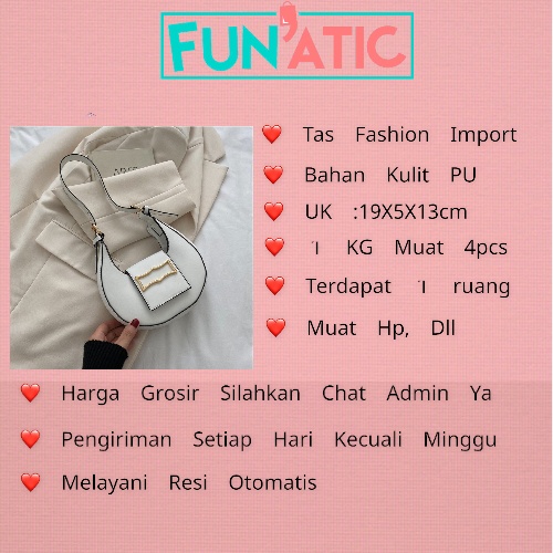 Funatic Tas Shoulder Wanita Import Terbaru Model Kekinian Fashion Korea FA1000