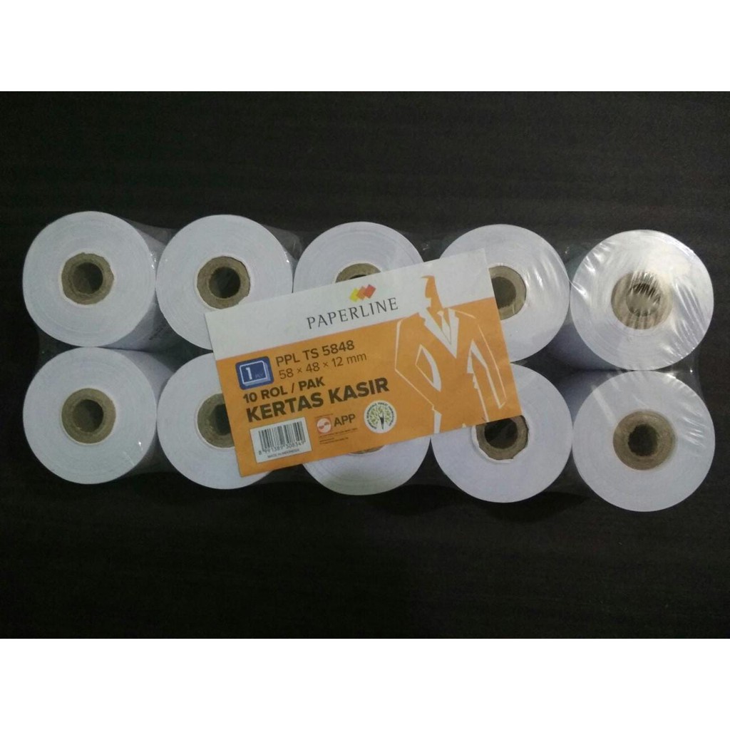 

Kertas Struk - Tellstruk - Kertas Kasir PaperLine 58 X 48 X 12mm