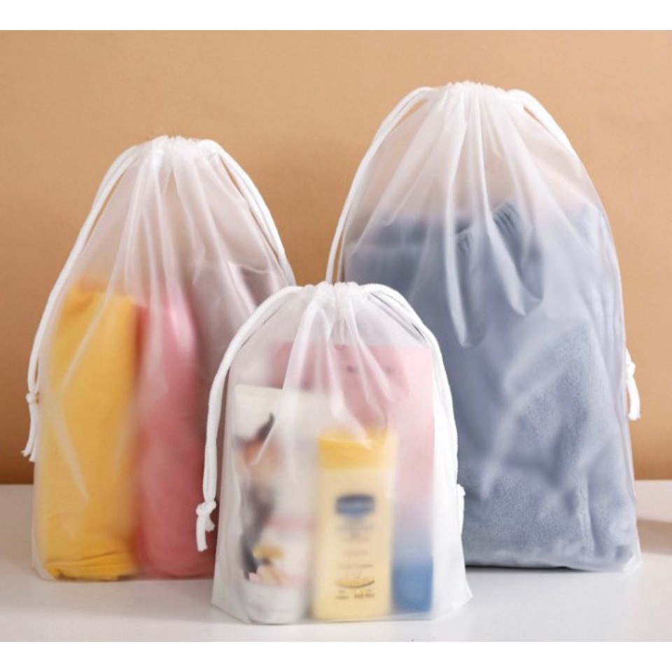 PS Travel Pouch Organizer Serbaguna Tas Serut Kosmetik Motif Anti Air Murah Meriah COD