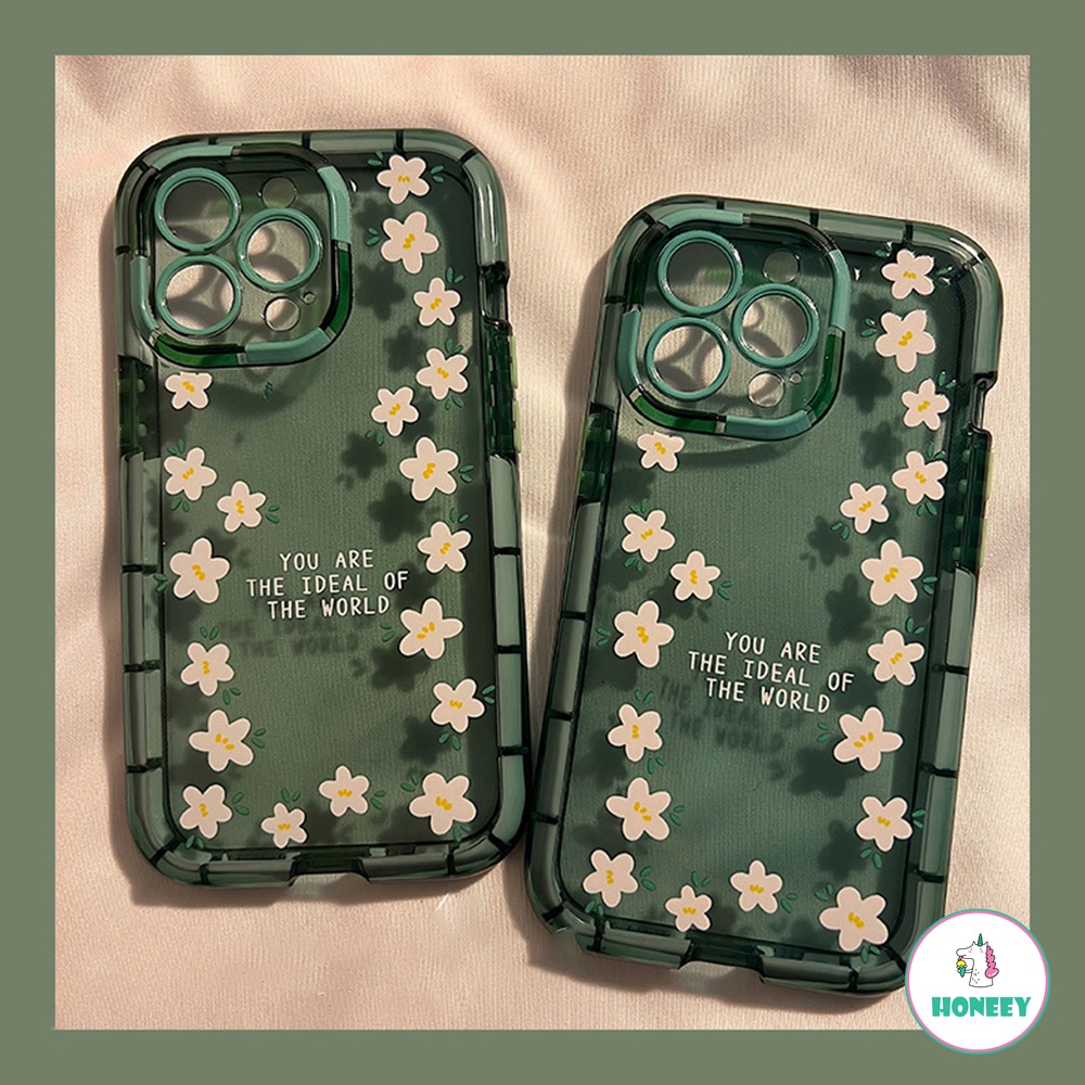 Casing Soft Case TPU Motif Bunga Daisy Vintage Untuk IPhone 13 12 11 Pro Max